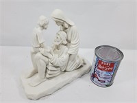 Sculpture de la Sainte Famille en marbre