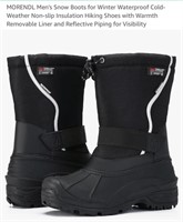R1343  Morendl Menâ€™s Snow Boots, Size 12