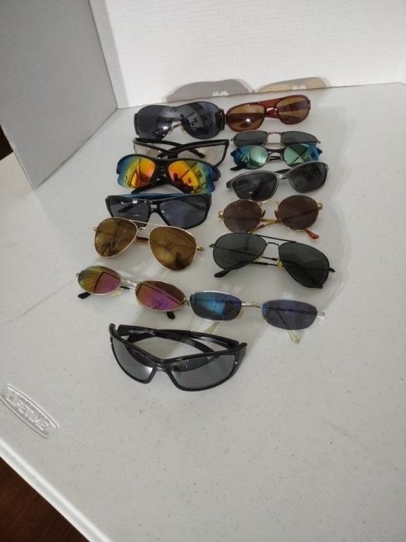 Group of sunglasses, safety glasses