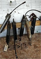 (1) PNEUMATIC GREASE GUN (5) MANUAL GUNS