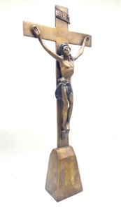 Cast Bronze Crucifix 20” Tall