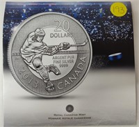 2013 $20 Fine Silver Coin Royal Canadian Mint