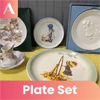 Assorted Decorative Plates and Pitcher