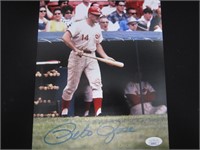 Pete Rose Signed 8x10 Photo JSA COA