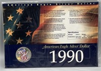 1990 American Eagle Silver Dollar - 99.93% Silver