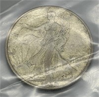 1939 Walking Liberty Half Dollar 90% Silver
