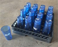 32x Blue 20oz Pepsi Cups w/ Dishwashing Tray