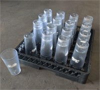 32x Clear 20oz Pepsi Cups w/ Dishwashing Tray