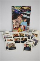 STAR TREK COMIC BOOK PLUS OVER 70 TRADING CARDS