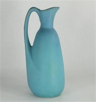 VAN BRIGGLE POTTERY TURQUOISE BLUE PITCHER