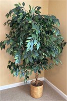 Faux 5ft Weeping Fig Tree Plant
