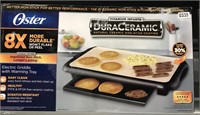 Oster DuraCeramic Electric Griddle w/warming tray
