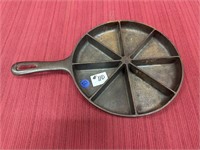 Cast Iron Divided Corn Bread pan, 9 inches