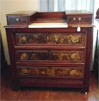 Victorian Marble Top Insert Dresser