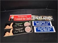 (6) Car Stickers