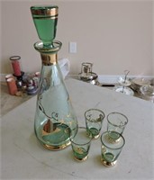 Bohemian Glass Decanter Set