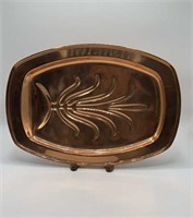 Copper Turkey Platter - 15" x 11"