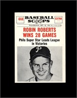 1961 Nu-Card Scoops #444 Robin Roberts NRMT+