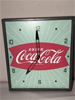 Large 16 x 14 Drink Coca Cola Advertising Clock