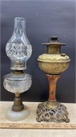 2 Lamps Embellished w/Electric Light & Other