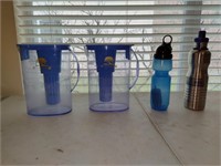 Dream Tree Water Filter Pitchers, 2 Water Bottles