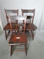 Early Spindle Back Windsor Chairs