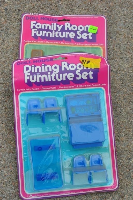 2 packages of doll house furniture