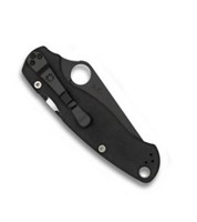 Spyderco Black/black Plain Folding Knife