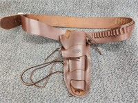 Heritage leather holster and belt.  Look at the