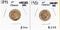 Coin 2 Indian Head Cents - XF Details