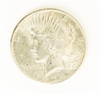 Coin 1924-S Peace Dollar-AU