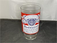 Large 20oz Budweiser Beer Glass