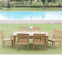 Outdoor 6pc teak dining set