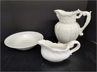 Amora Italian White Pitcher group