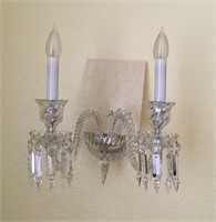 Baccarat Crystal 2-Arm Wall Sconce