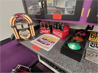 Radio Juke Box, Electric Stop Light, Coca-Cola Met