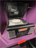 Crosley Radio and Compact Disc Player and Turn Tab