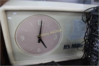 MILLER TIME LIGHTED CLOCK