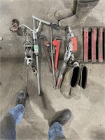 2 Come-Alongs; 2 Pipe Wrenches; Oil Pump; Crow