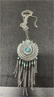 Vintage Native American Style Necklace With Large