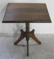 Eastlake Base Wood Accent Table - 25.5" Tall