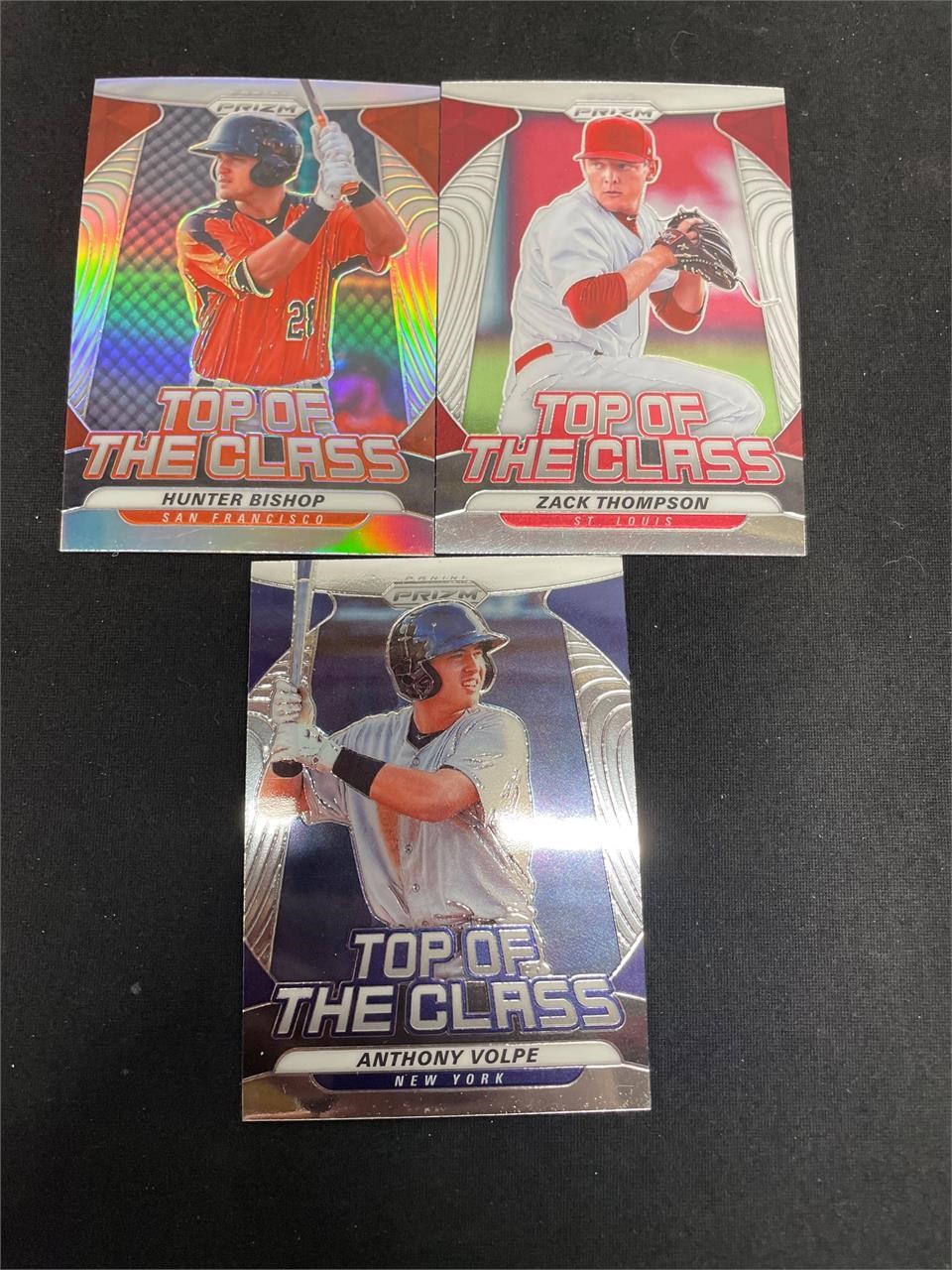 3x Top Of Class Prizm MLB Cards