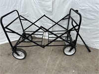 Metal collapsible cart frame