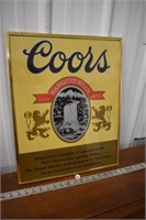 Coors Sign 16" x 21" *LY