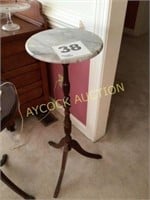 Plant stand (marble with wooden legs)