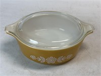 Vintage PYREX Butterfly Gold #471 Casserole Dish