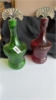 Red / green decanters