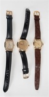 Three Vintage Hamilton Men's Watches