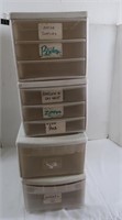 4 Sterlite Single Drawer Containers-2 Single