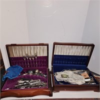 Vintage Silverware with cases
